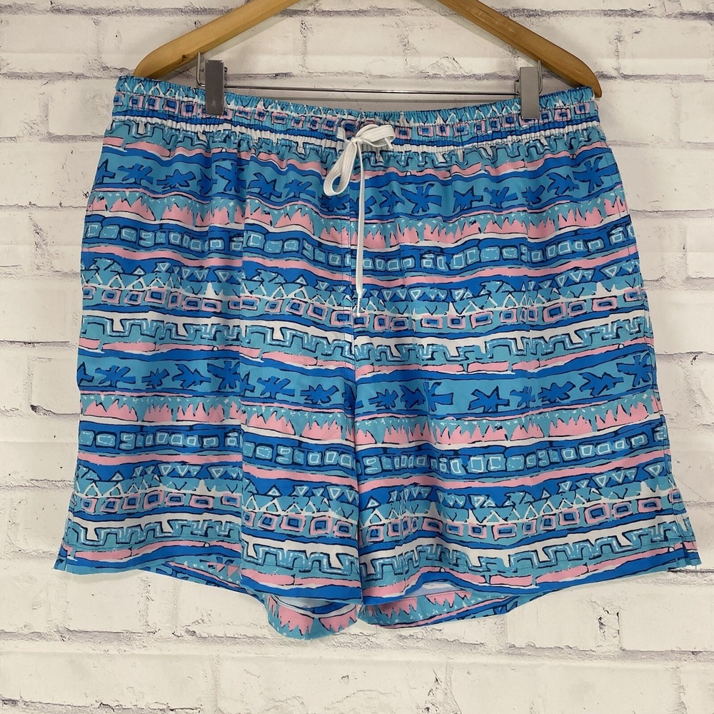 Chubbies Swim Trunks Men's Size XXL Lined Elastic Waist‎ Blue 5.5" Inseam Beach